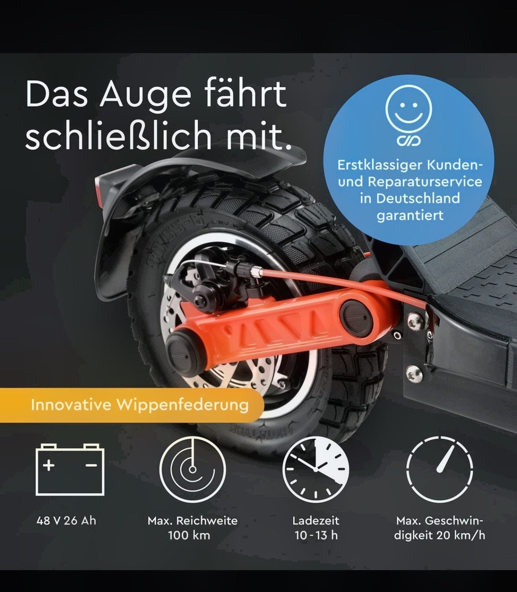 Joyor S5 PRO E-Scooter mit Straßenzulassung 500W Offroad – 150kg, 100km