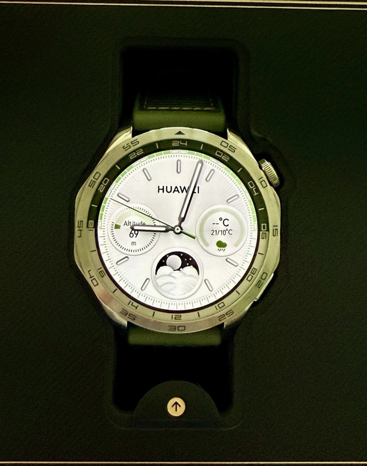Huawei Watch GT4 46 mm Grün – Smartwatch, GPS, NFC, Neuwertig