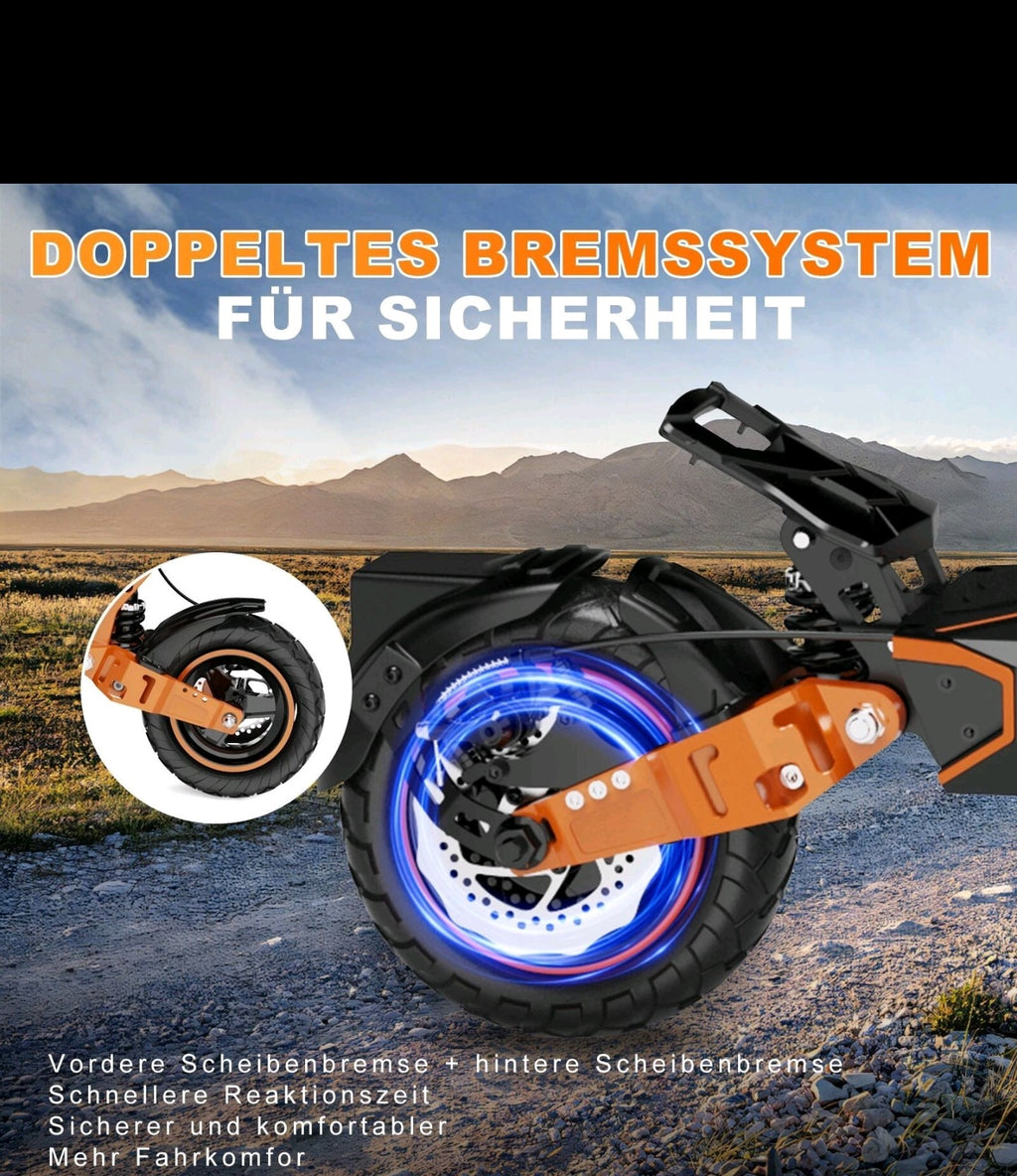 RCB D7 E-Scooter mit Straßenzulassung 500W 48V – bis 140km, 150kg, NEU