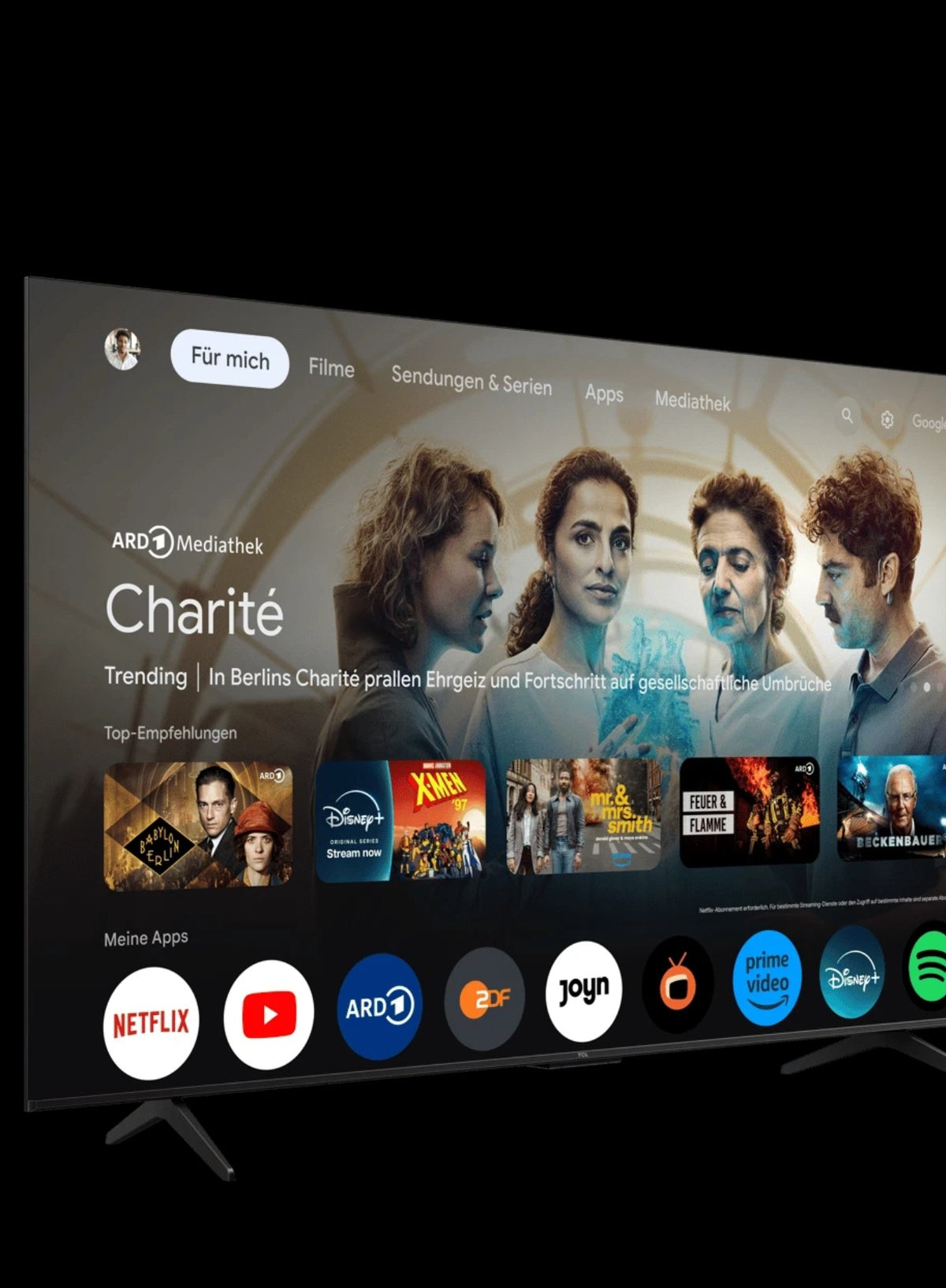 TCL 65QLED780K 65 Zoll QLED 4K Smart TV – Dolby Atmos, Google TV, Alexa