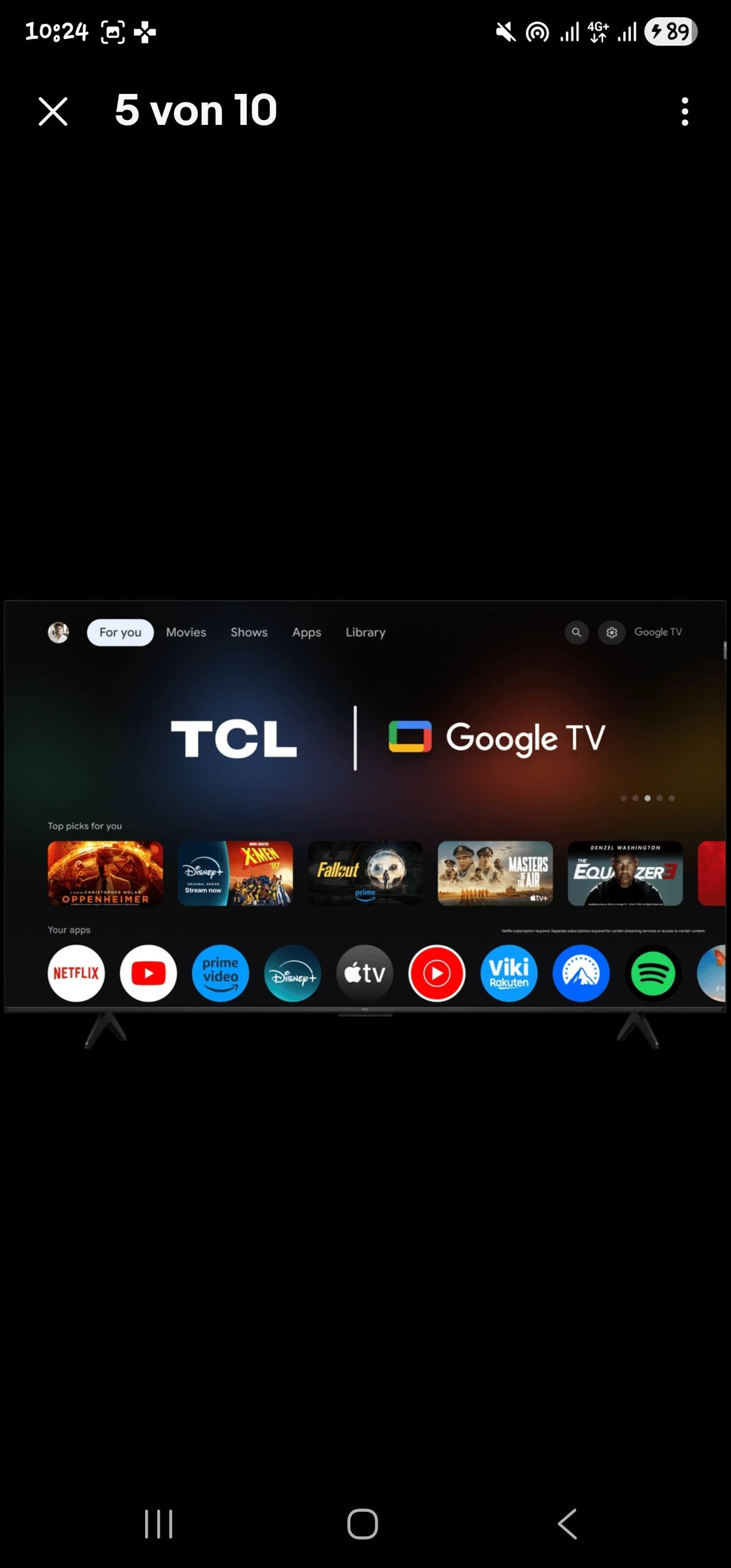 TCL 65QLED780K 65 Zoll QLED 4K Smart TV – Dolby Atmos, Google TV, Alexa